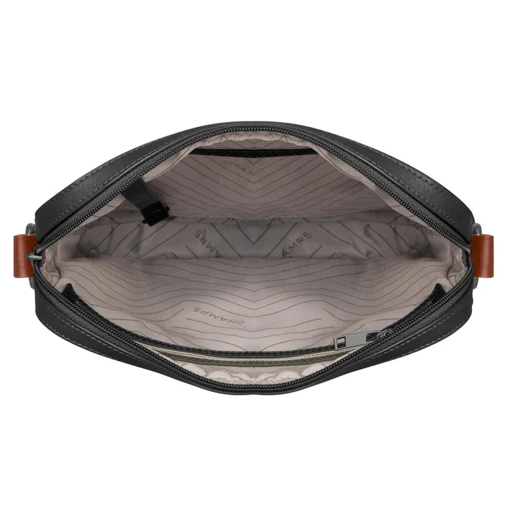 Champs Onyx Collection Leather Cross-Body Bag