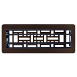 Manor House Rubbed Bronze Low Profile Floor Registers, 4-pack