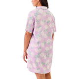 Martha Stewart Women's Notch Collar Nightshirt, 2-pack