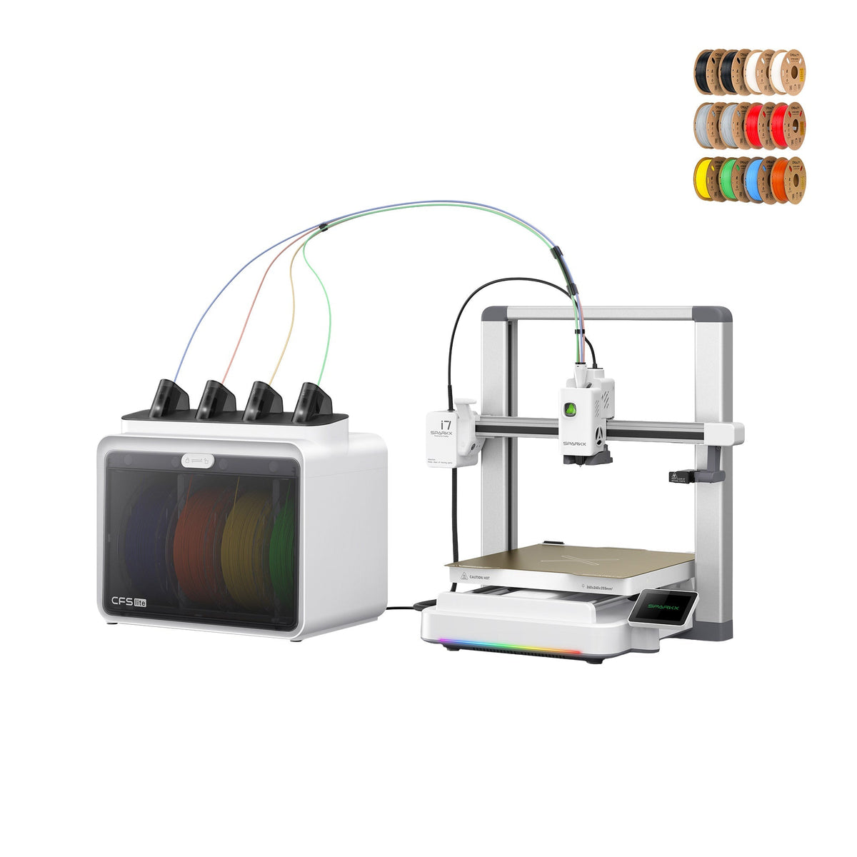 Creality SPARKX i7 Color Combo 3D Printer with Filaments Hyper-PLA Bundle