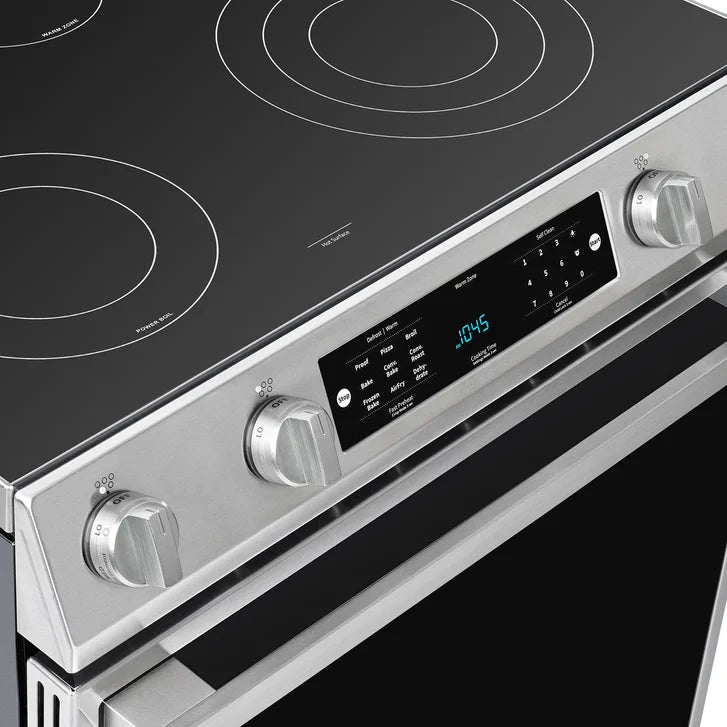 Hisense 30 in. 5.8 cu ft Stainless Steel Electric Slide-In Range with Air Fry and True Convection