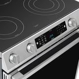 Hisense 30 in. 5.8 cu ft Stainless Steel Electric Slide-In Range with Air Fry and True Convection