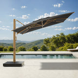 Sirio 3 m x 4 m (9.85 ft. x 13.1 ft.) Commercial Cantilever Umbrella