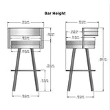Amisco Browser Bar Stool or Counter Stool