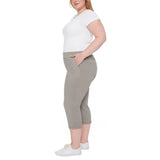 Up! Women’s Garment Wash Pull-on Capri