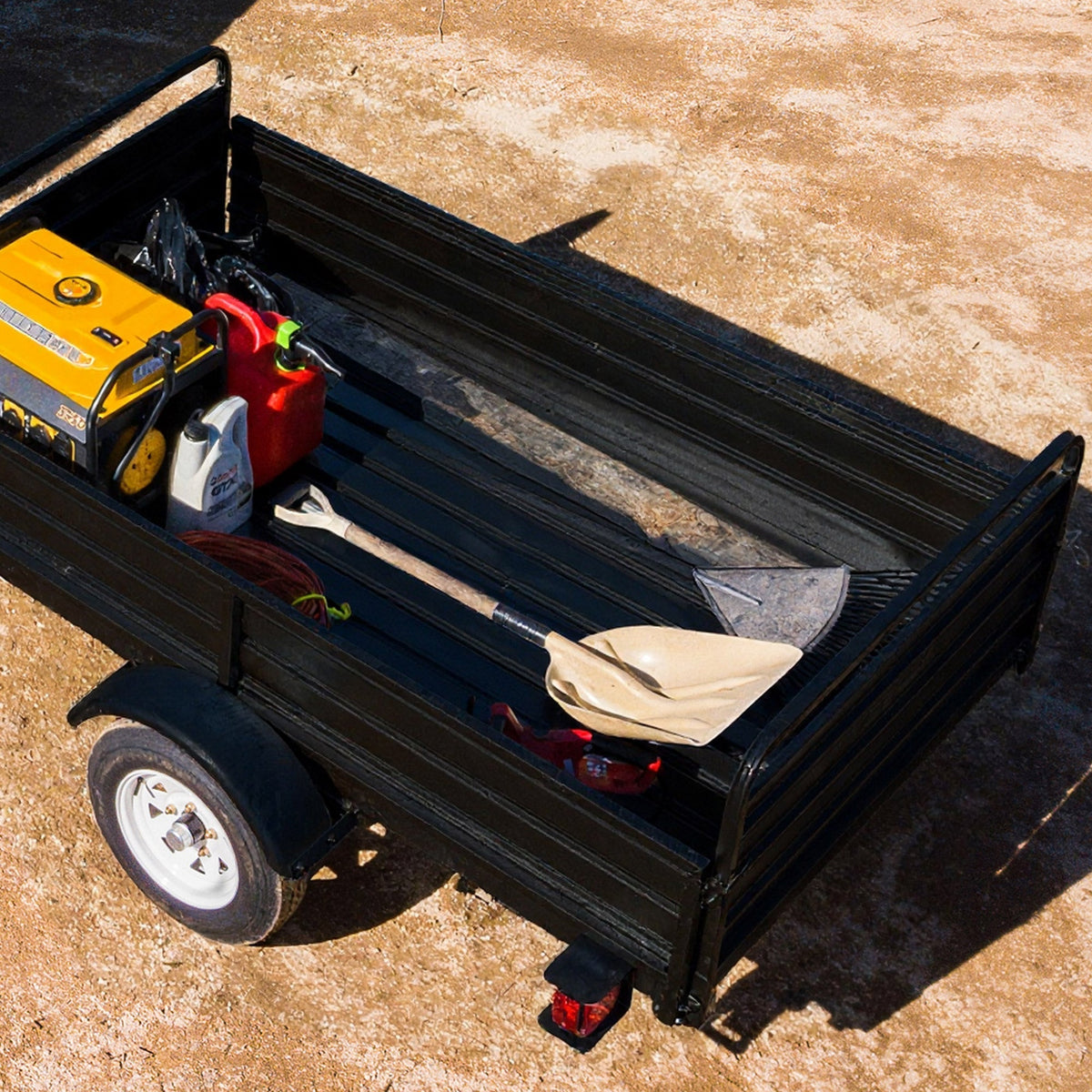 DK2 Single Axle Multi-Utility Trailer with Trailer Jack, 4.5 ft. x 7.5 ft.