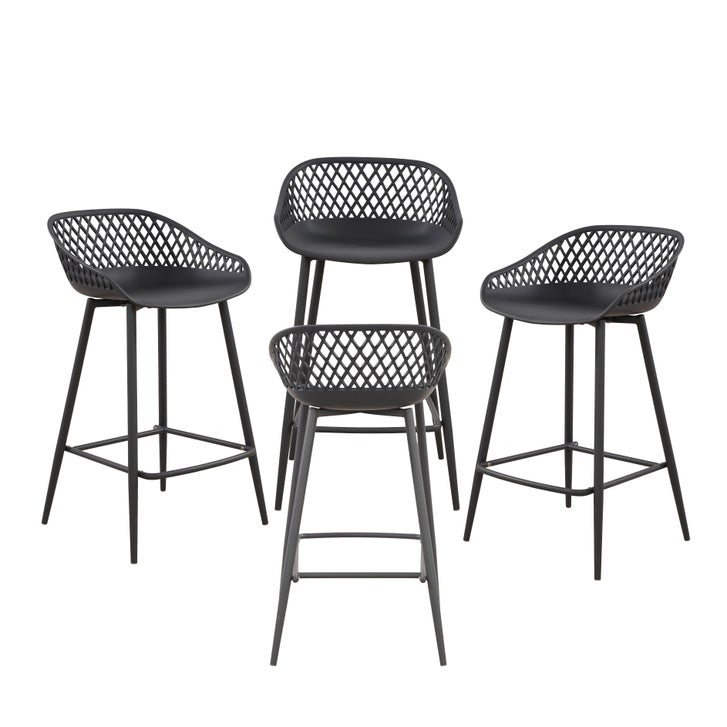 Patioflare Plus Collection Outdoor Barstools 4-pack
