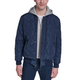 Converse Men's Hooded Quilted Bomber Jacket