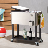 TRINITY 94.6 L (100 qt.) Stainless Steel Cooler with Cover