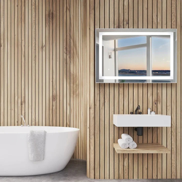 WarmlyYours Audrey Rectangular LED Mirror