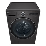 LG 5.8 cu ft. Black Steel ThinQ AI Wi-Fi Enabled Mega Capacity Steam Front Load Washer with ezDispense