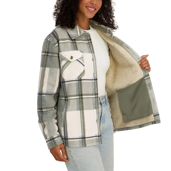 Sage Collective Women's Plush Shirt Jacket