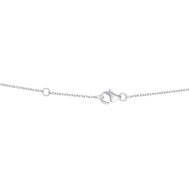 Round Brilliant Diamond Floral Necklace (0.25 ctw)