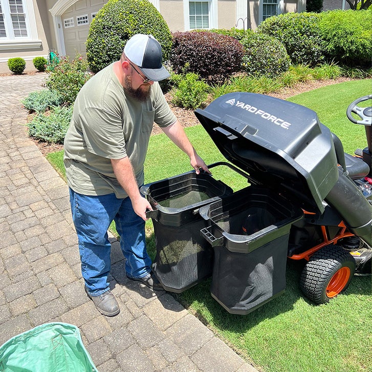 Yard Force Riding Mower Bagger