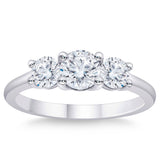 Three Stone Round Brilliant Diamond Ring (1.20 ctw)