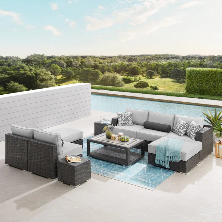 Niko 10-piece Patio Sectional Conversation Set