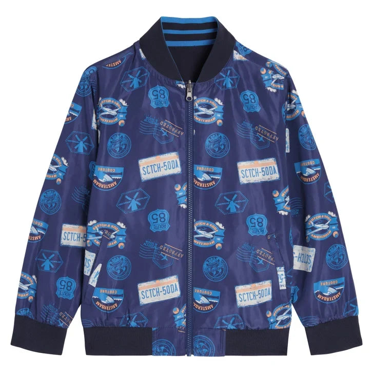 Scotch & Soda Kids' Reversible Bomber Jacket