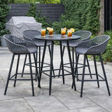 Patioflare Plus Collection Outdoor Barstools 4-pack