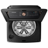 Samsung 6.2 cu ft. Black Stainless Steel Top Load Washer with Pet Care Solution