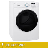 Midea 8.0 cu ft. White Electric Dryer with Stacking Kit