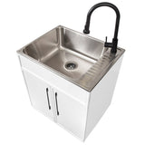 Transform 28 in. All-in-one Utility Sink with Cabinet and Faucet