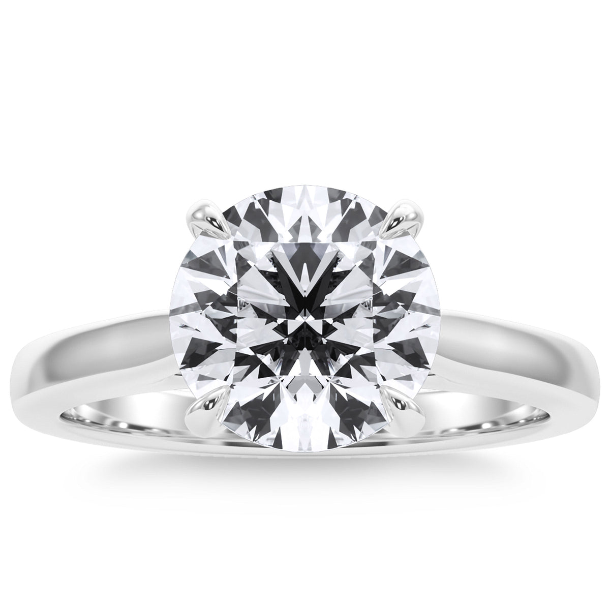 Round Brilliant Diamond Solitaire Ring (2.00 ct)