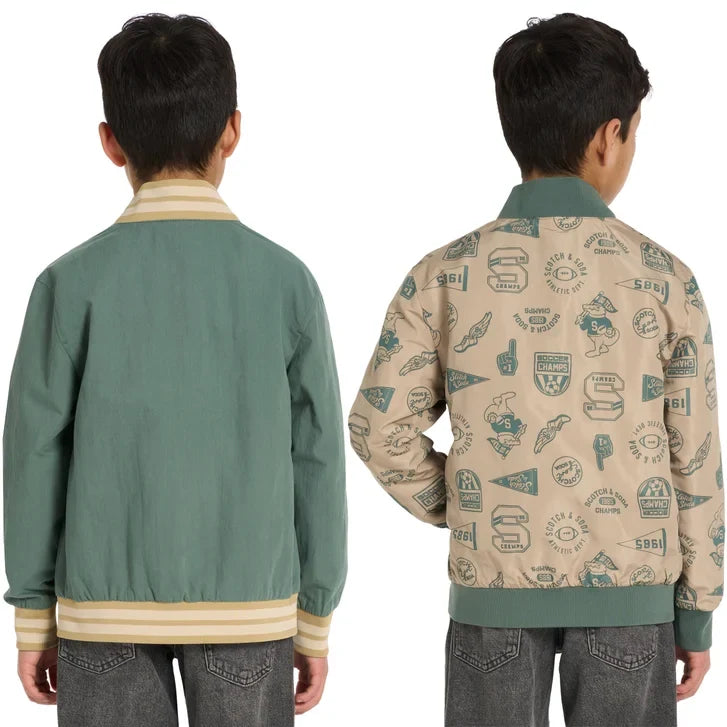 Scotch & Soda Kids' Reversible Bomber Jacket