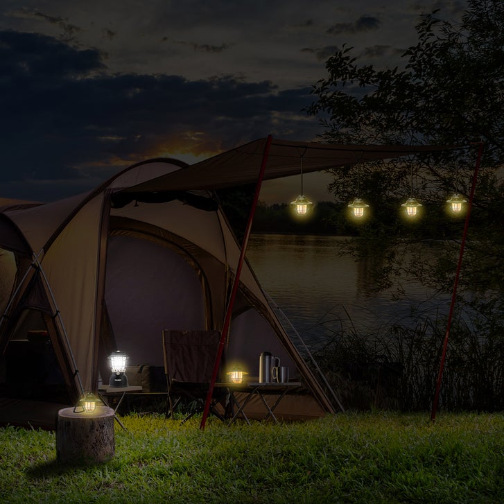 Camelion Acorn Rechargeable Lantern, 3-pack