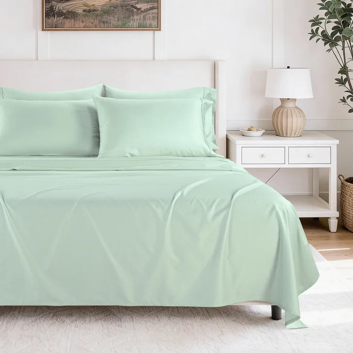 Hotel Signature Cotton Sateen Sheet Set, 6-piece