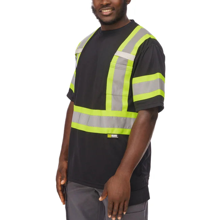 Holmes Workwear High-Visibility Short Sleeve T-Shirt, 3-pack