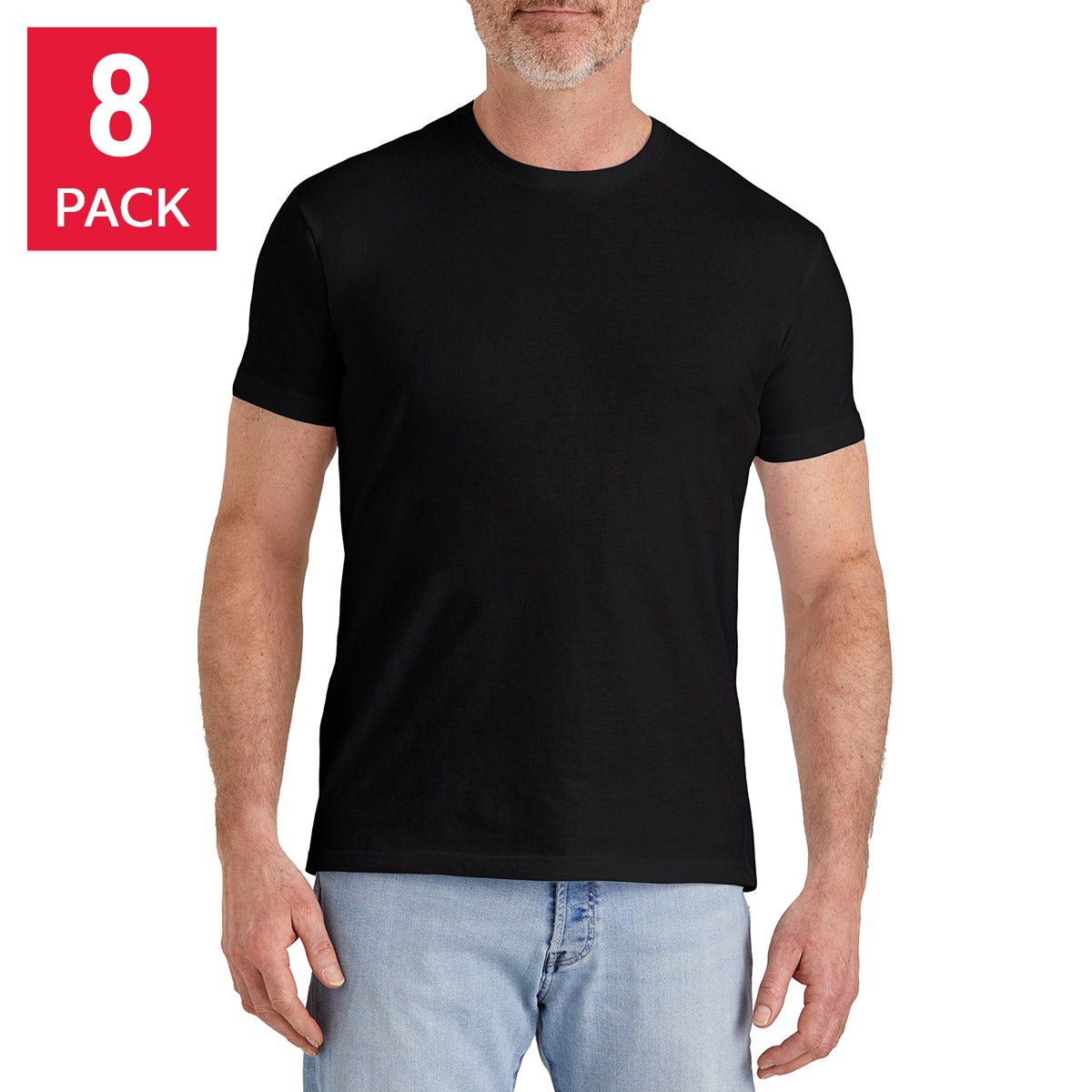 Frank And Oak Men's Crew Neck T-Shirt, 8-pack