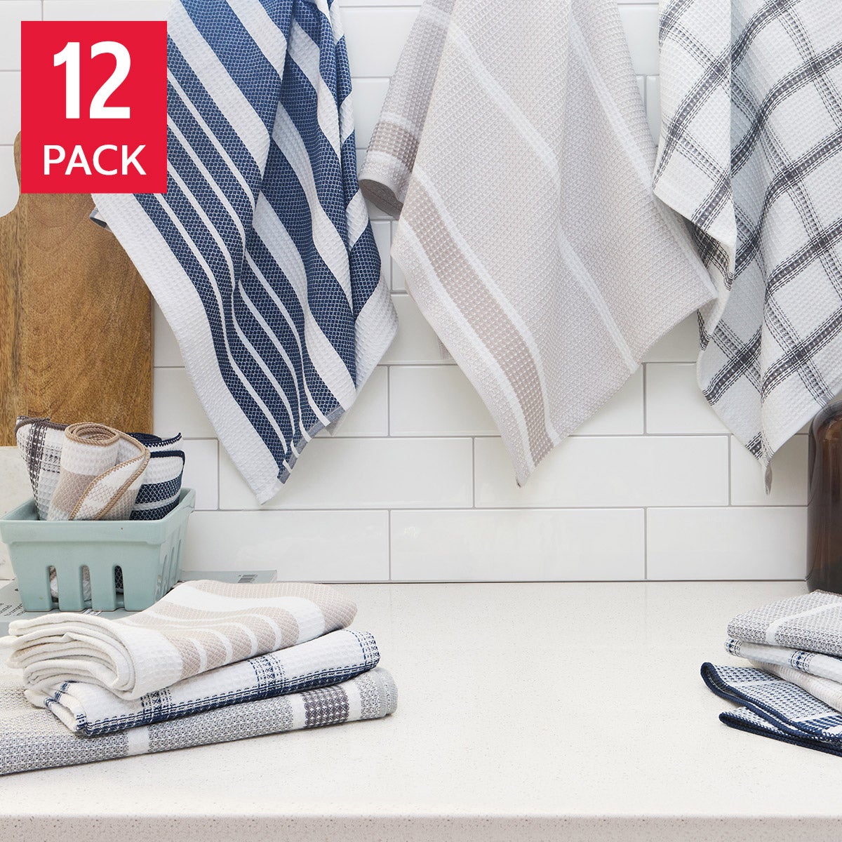 Kitchen Works Kitchen Towels, 12-pack