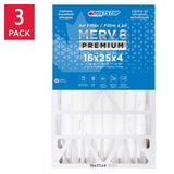 Duststop MERV 8 Premium Pleated Furnace Filter, 3-pack