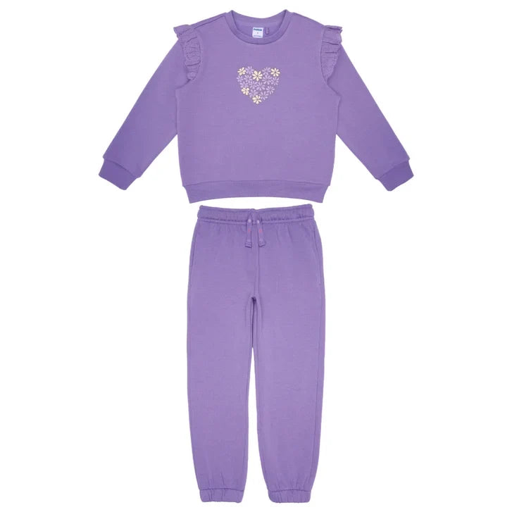Pekkle Boys' and Girls' Cozy Fuzzy Fleece 2-piece Sweatshirt and Pants Set