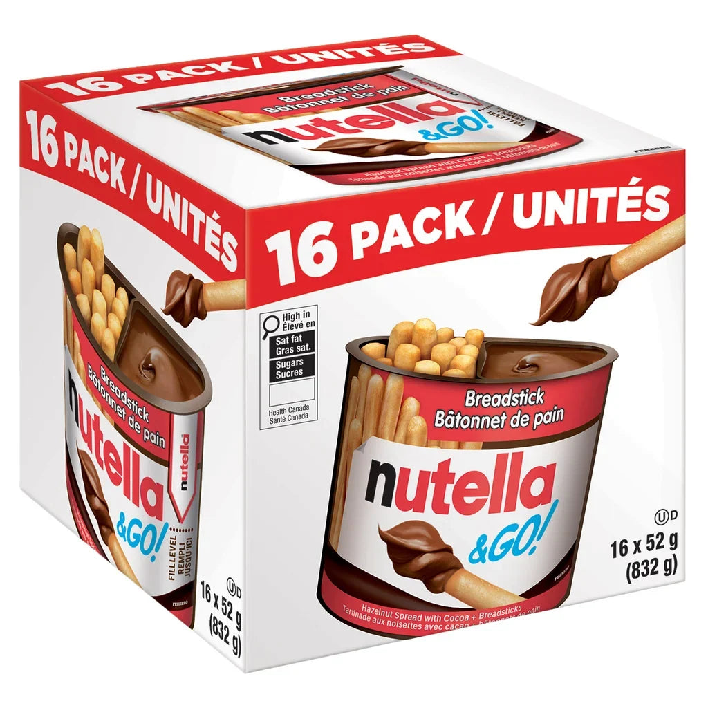 Nutella & Go Breadsticks, 16 × 52 g