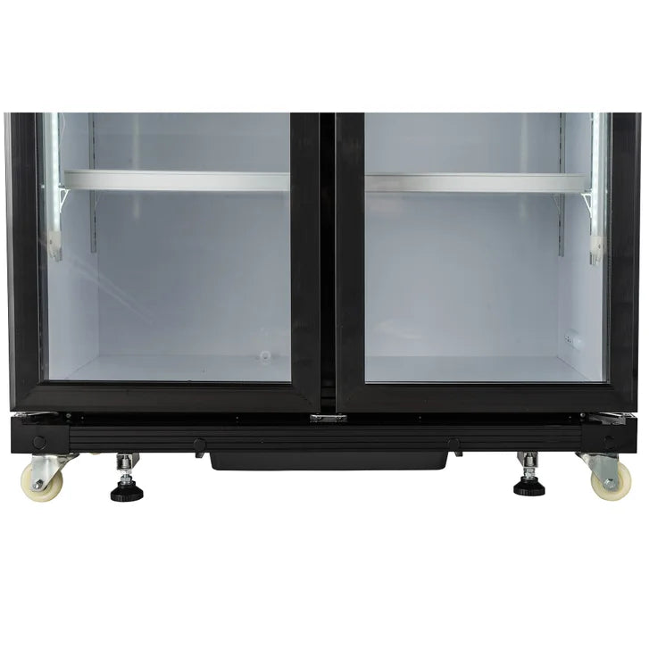 Hamilton Beach 39 in. 20.57 cu. ft. Commercial 2 Door Glass Display Fridge