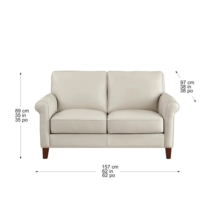 Prospera Home Larsen Top-grain Leather Sofa and Loveseat