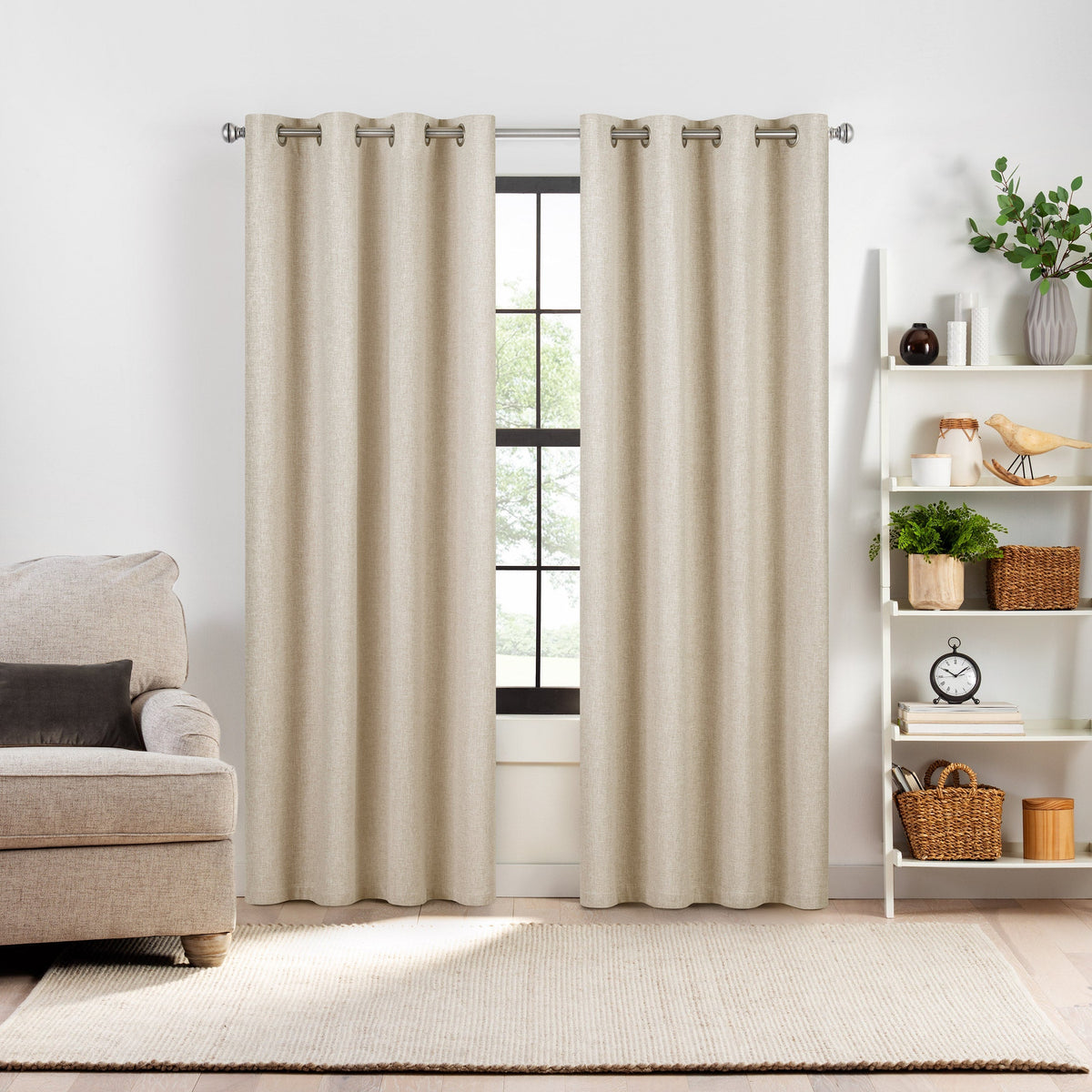 Eclipse DuoTech Collection Blackout Curtain Panel, 2-panel