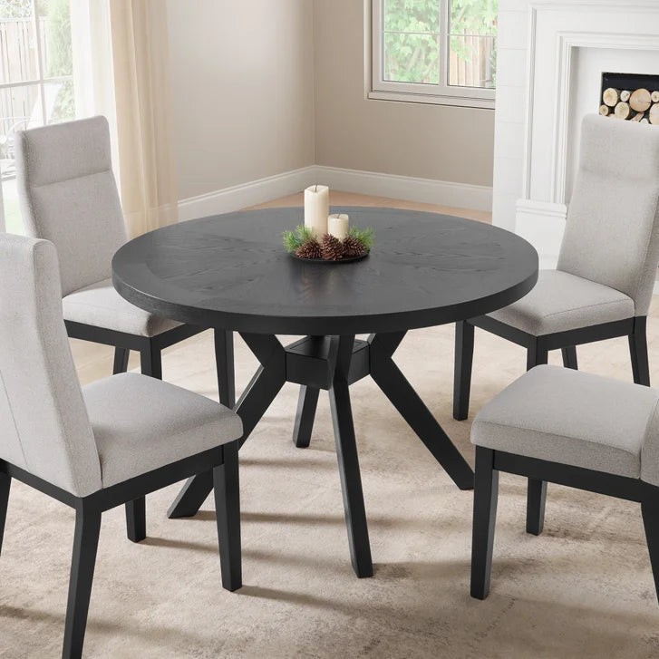 Bayside Furnishings - Kaelyn 5-piece Dining Room Set, 122 cm (48 in.) Diameter