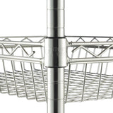 Trinity Pro Storage Expandable Bamboo Kitchen Cart
