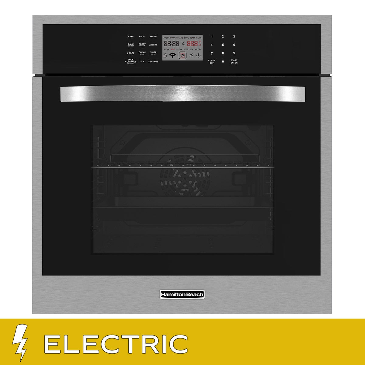 Hamilton Beach 24 in. 3.0 cu ft. Stainless Steel Electric Single Wall Oven