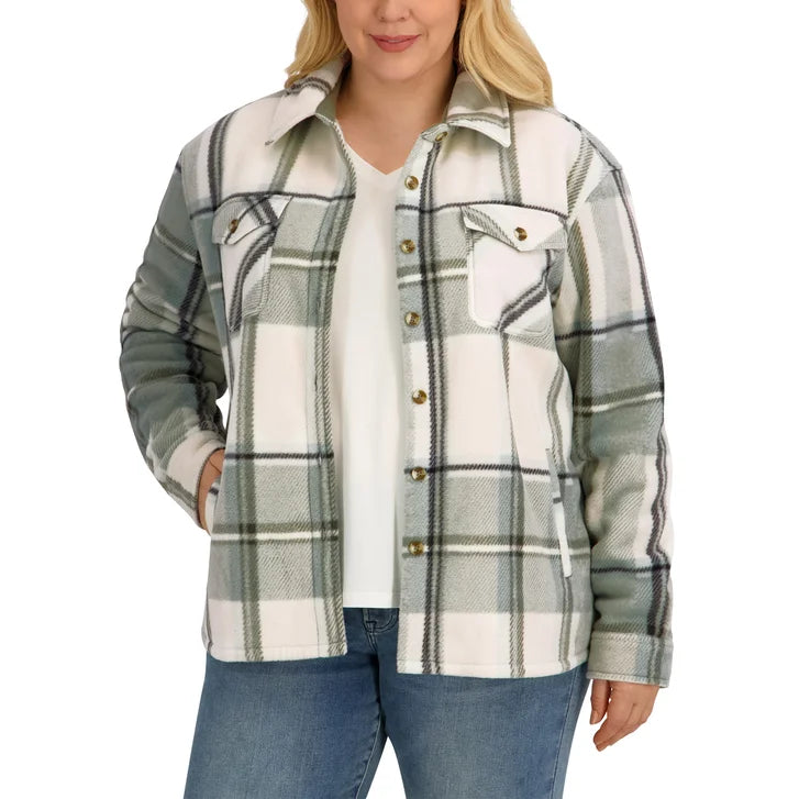Sage Collective Women's Plush Shirt Jacket