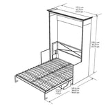Bed & Room Porter Queen Wall Bed with Desk