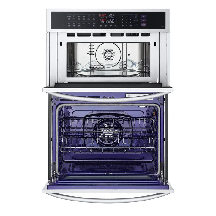LG 6.4 cu ft. Stainless Steel Electric True Convection Double Wall Oven with Air Fry