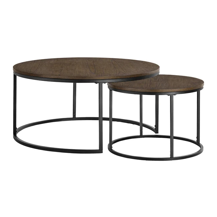 Bayside Furnishings 2-piece Nesting Table Set, 96.5 cm (38 in.) and 58.4 cm (23 in.)