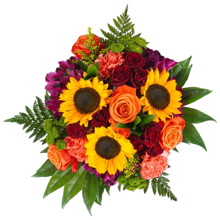 Autumn Embrace Bouquet with Vase