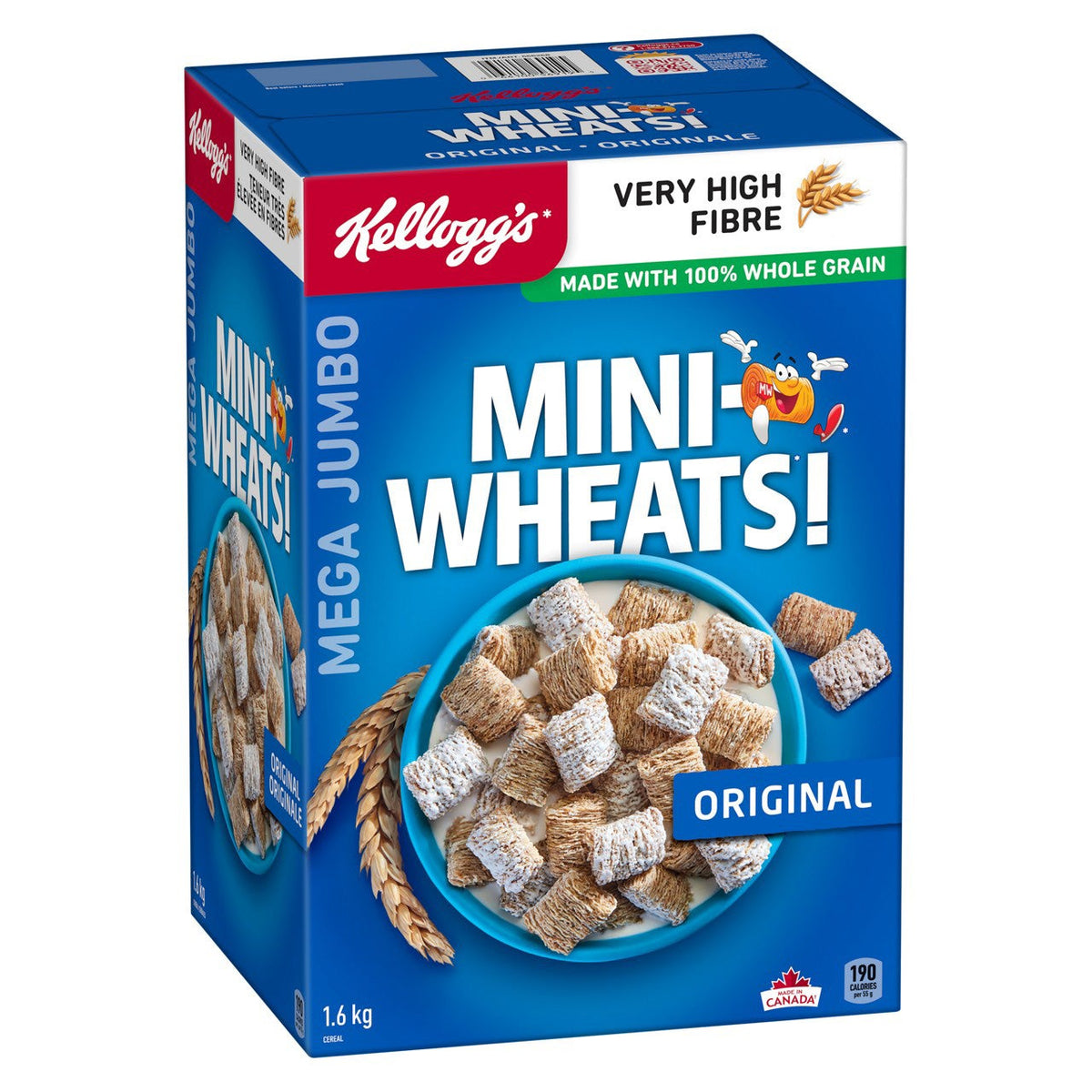 Kellogg's Mini-Wheats Original Jumbo Pack, 1.6 kg