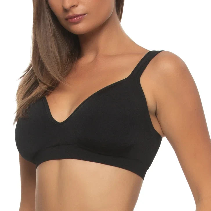 Black Bow Women's Adaptive Cup Wire Free Bra