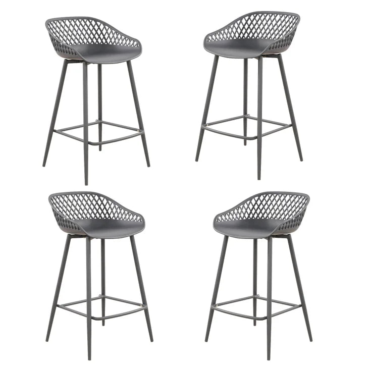 Patioflare Plus Collection Outdoor Barstools 4-pack