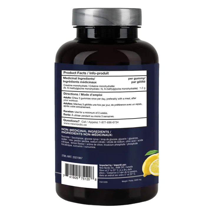 New Nordic - Creatine Gummies, 120 gummies